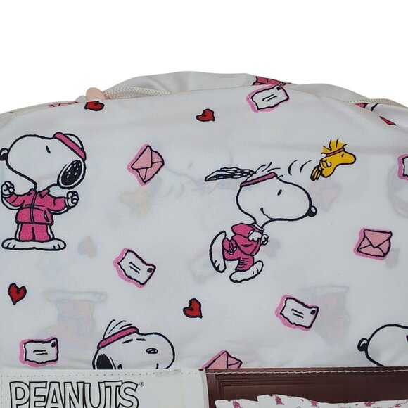 Peanuts Snoopy & Woodstock Queen Sheet Set By Berkshire Valentines Day Letters - Picture 7 of 8